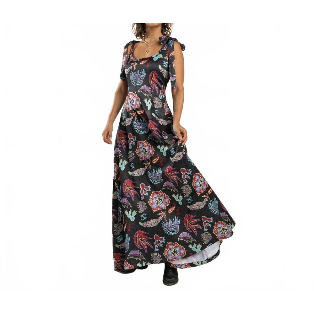 NEW SENDERO PROVISIONS CO. women's camellia tie dress in electric desert